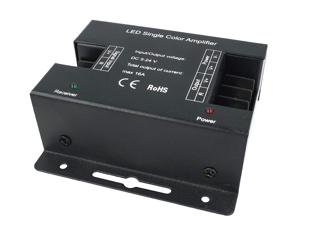 LEDLUX CL7006 Amplificatore PWM High Speed Power Amplifier Per Striscia Bobina Led 5V 12V 24V 16A Mono Colore 1 Canale AP101