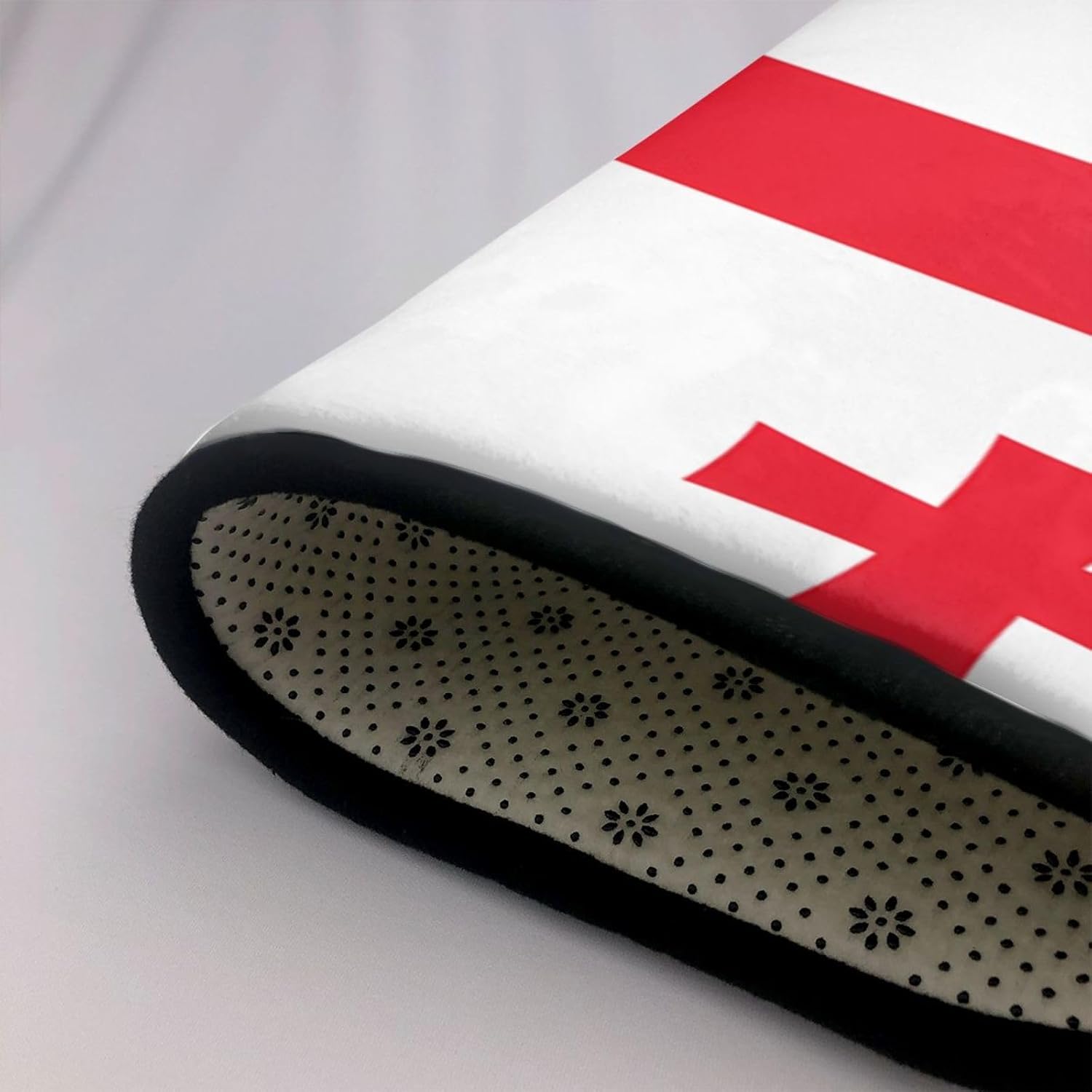 Flag of Georgia Printed Floor mat 80x58 inches, Non-Slip Decorative Carpet for Bedroom and Living Room