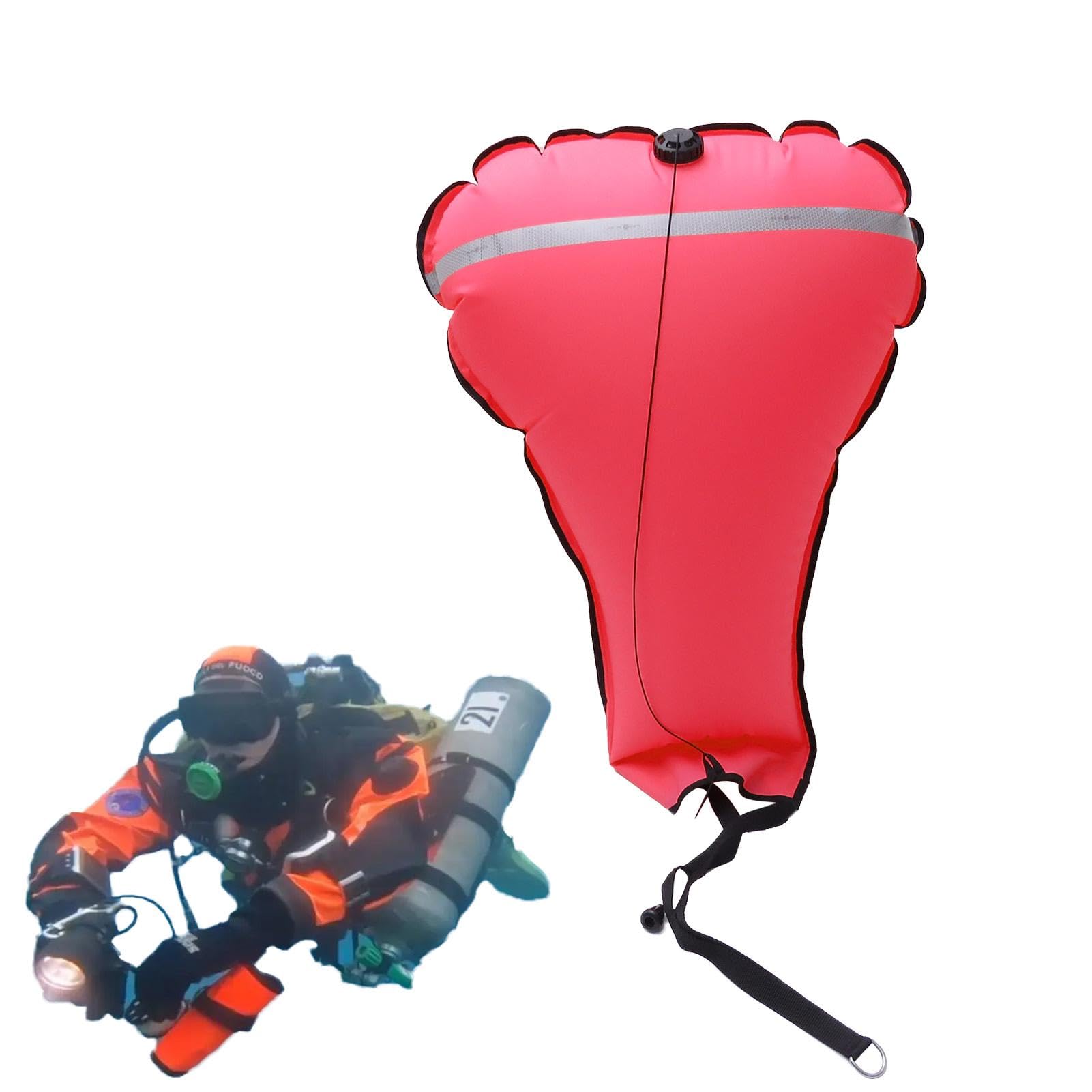 Sacs de levage de plongée | Équipement de sécurité de plongée haute visibilité | Sac de levage de grande capacité pour plongée sous-marine