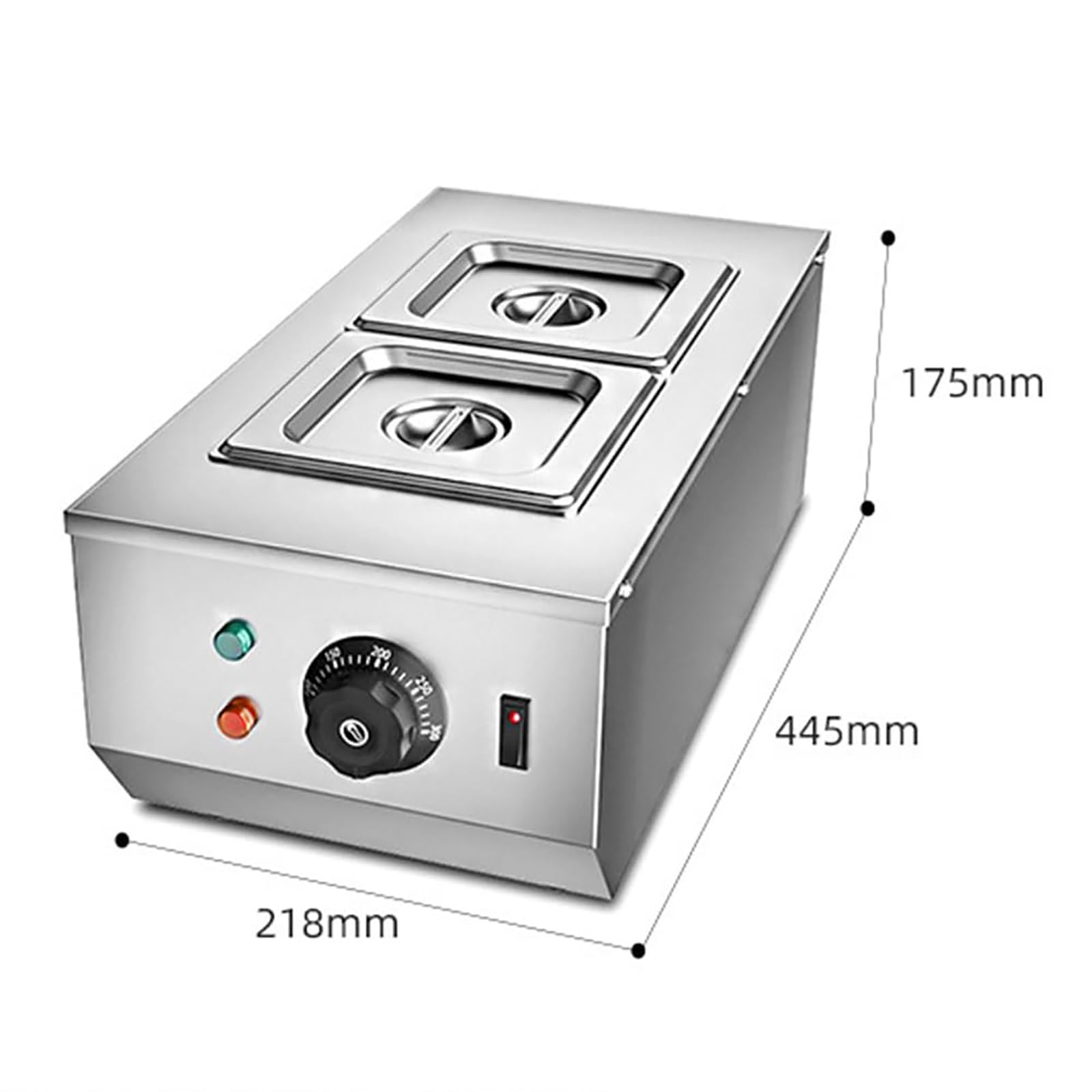 Tempéreuse À Chocolat 800 W avec 2 Cuves, Contrôle Automatique De La Température, Capacité De Fusion De 30 °C À 85 °C, Appareil À Chocolat Chaud Professionnel.,CS-3