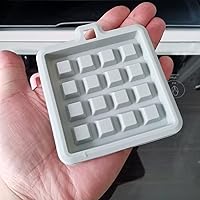 Vista 4 de Paquete de 2 moldes de silicona para gofres, moldes para panecillos, molde para waffles, molde para hornear waffle, pastel, chocolate, manualidades