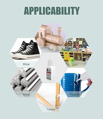 Miniatura 6 de Pegamento profesional para reparación de metal, 2.1 onzas, pegamento de metal a metal para servicio pesado para metal, plásticos y cerámica,