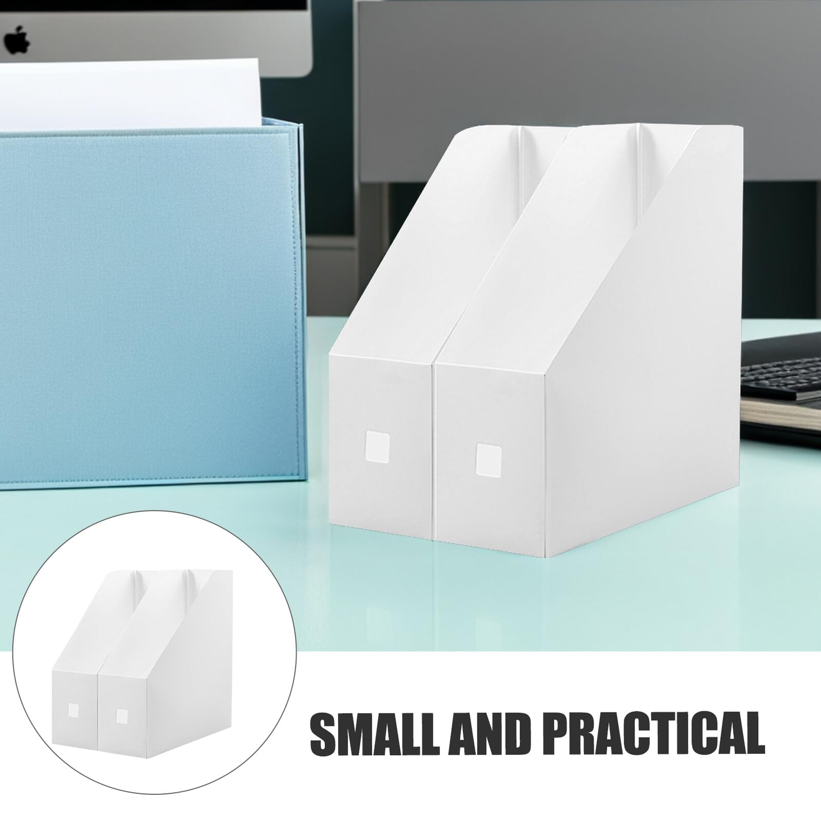 Lot De 2 Présentoirs Muraux Transparents Pour Documents Et Magazines - Organisateur De Dossiers