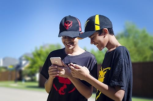 Vista 5 de Sombreros bordados Generación 2 Team Mystic-Valor-Instinct-Pikachu-Ash USA... Amarillo Negro