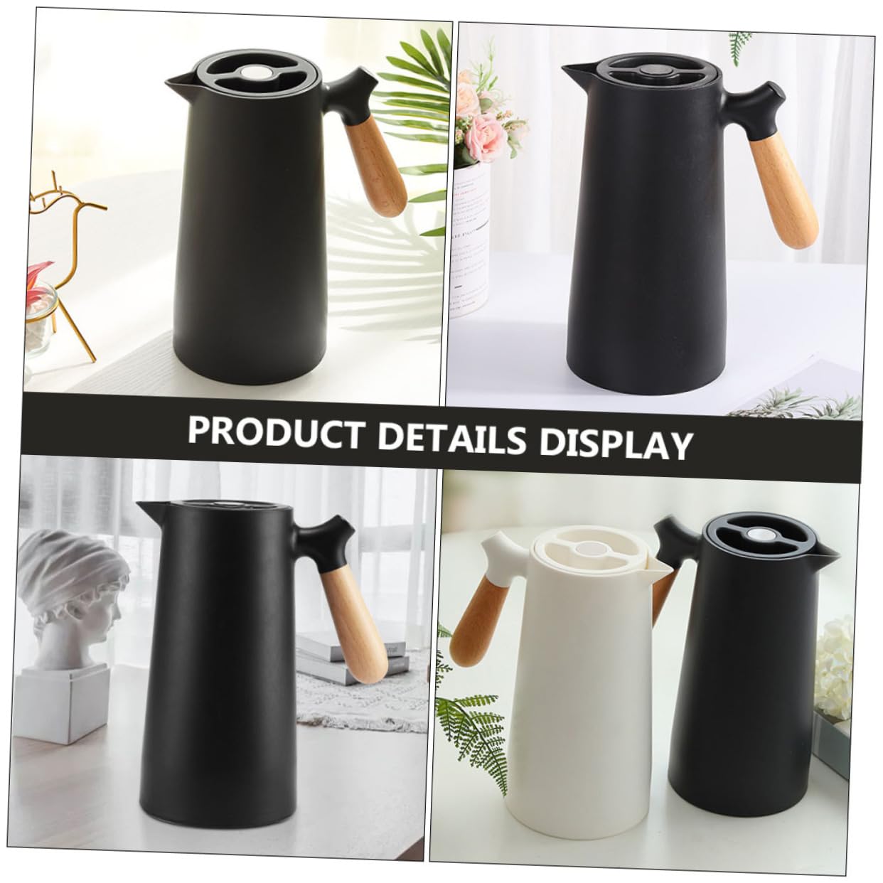 Bouteille Isotherme 1l en Verre à Effet pour Maison Bureau