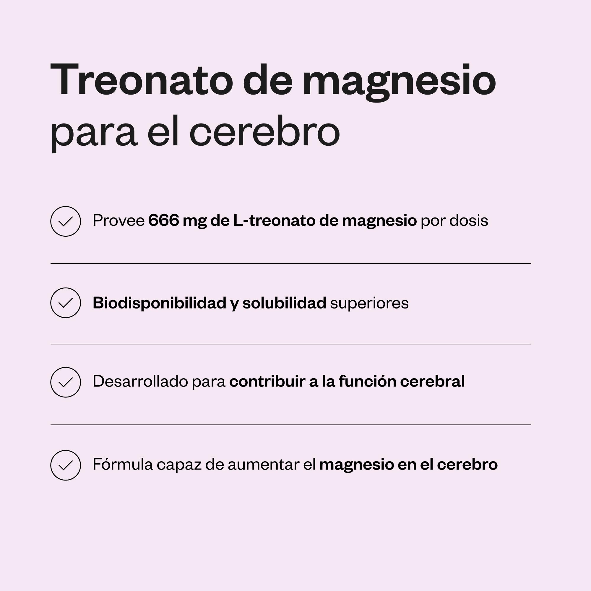 L-Treonato de Magnesio (Magtein) - Reduce la Fatiga - Vegano - SuperSmart
