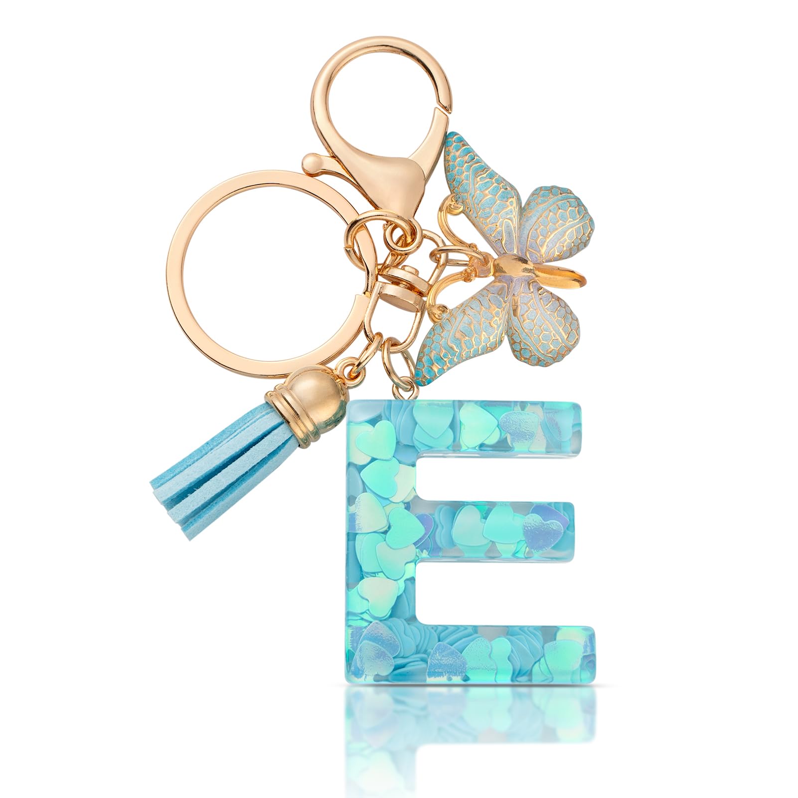 CHUQING Schlüsselanhänger Buchstabe Mädchen Schlüsselanhänger mit Anfangsbuchstaben Anhänger Schlüssel Letter Keychain für Frauen Damen