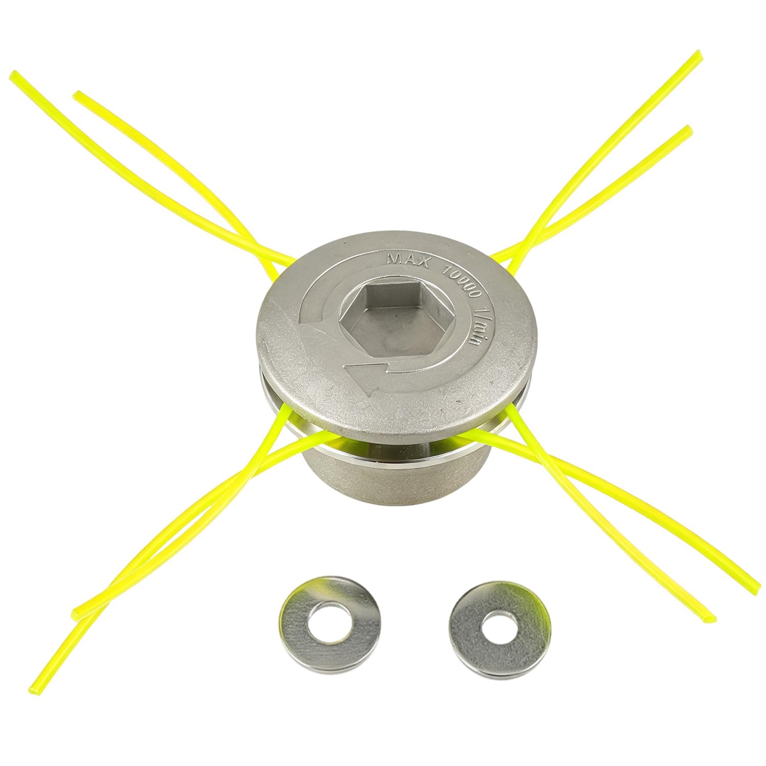 Aluminio Cabezal Desbrozadora, Desbrozadora Repuestos, Universal Cabezal Hilo Aluminio Cortacésped Duradero para Desbrozadora de Césped