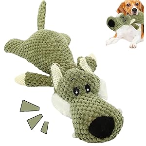 Unzerstörbares Hunde Spielzeug, New Hundespielzeug Unzerstörbar, Interaktives Hunde Spielzeug Kuscheltier, Aggressive Chewers Hundespielzeug, Dog Toys for Aggressive Chewers (Wölfe)