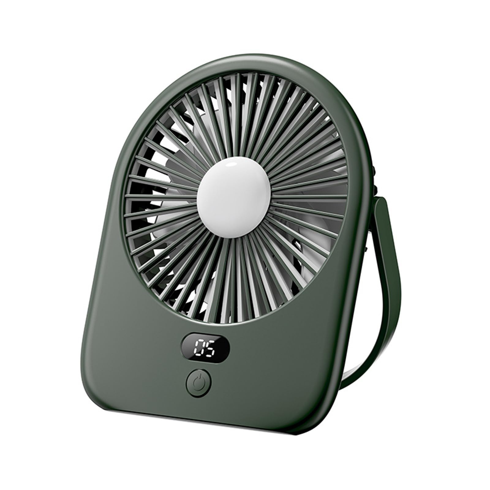 NRVTRE Battery Powered Desktop Fan with LED Night Light Rechargeable Fan Cooling Device for Outdoor Camping and Indoor Desk Portable Desk with LED Light