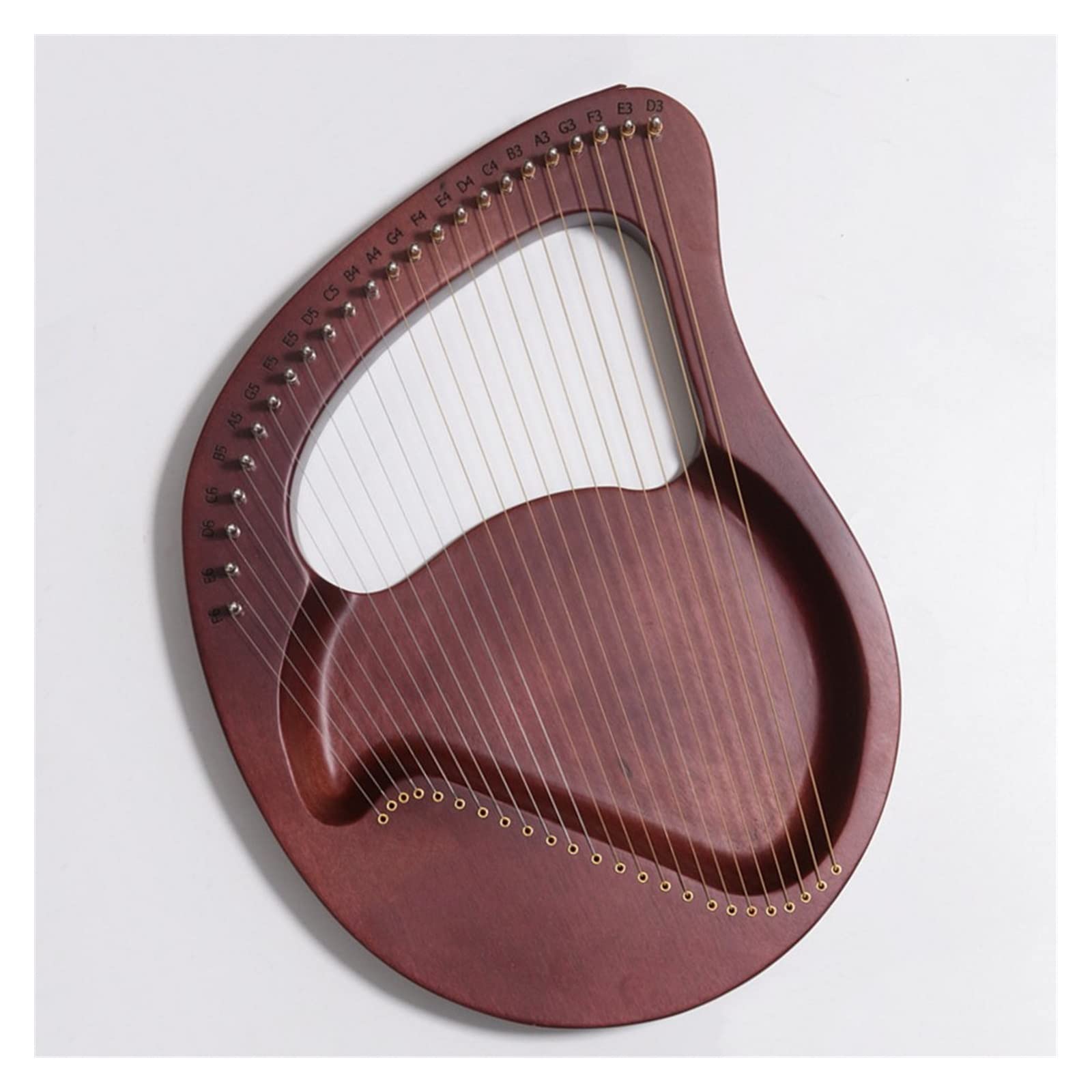 Instrumento de arpa de Lira de 21 y 24 cuerdas, instrumento musical de arpa de Lira transparente con sintonizador, martillo, Lira, arpa para principiantes