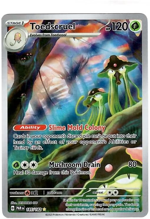 Pokemon - Toedscruel 185/182 - Paradox Rift - Illustration Rare - Single Card