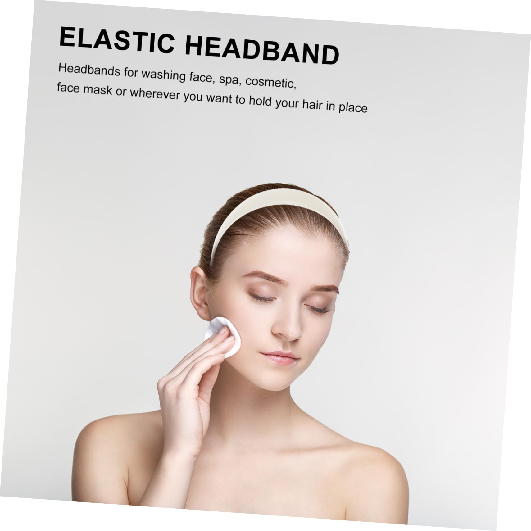 50piezas Diademas Elásticas Sin Dientes Accesorios Cabello Diademas De Plástico