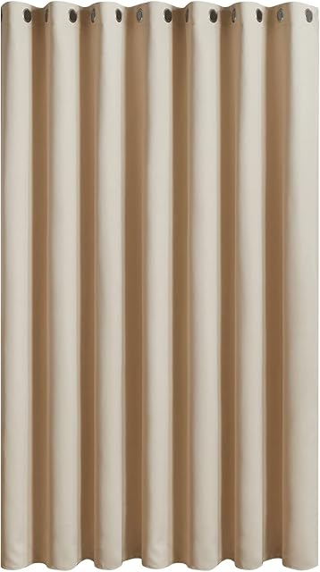 Topfinel Thermal Blackout Curtains for Living Room Bedroom,Beige Eyelet Soundproof Heavy Extra Long Curtain for Ultra Soft Window Treatments for Kids(90x90inch/228x228cm) 1 Panel