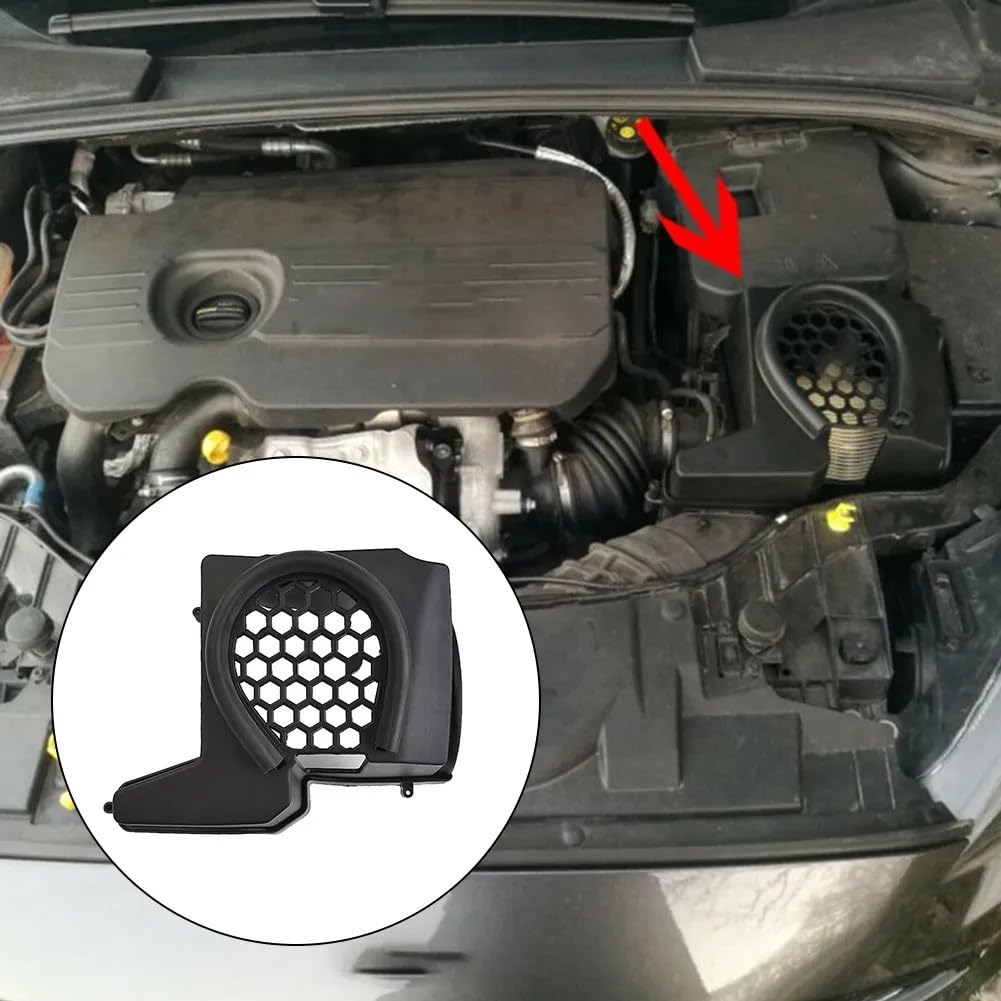 Zespół obudowy filtra powietrza Do zespołów filtrów powietrza ucieczki Do Focus MK3 pokrywa i obudowa filtra | Kratka wlotu powietrza Airbox Czarna maska ​​Skrzynia powietrza Filtr wlotowy Osłona otworu wentylacyjnego