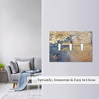 Vista 533 de Vista de ventana, isla tropical, playa, palmeras, cielo soleado, cubierta de interruptor de luz de palanca individual, placa decorativa de pared