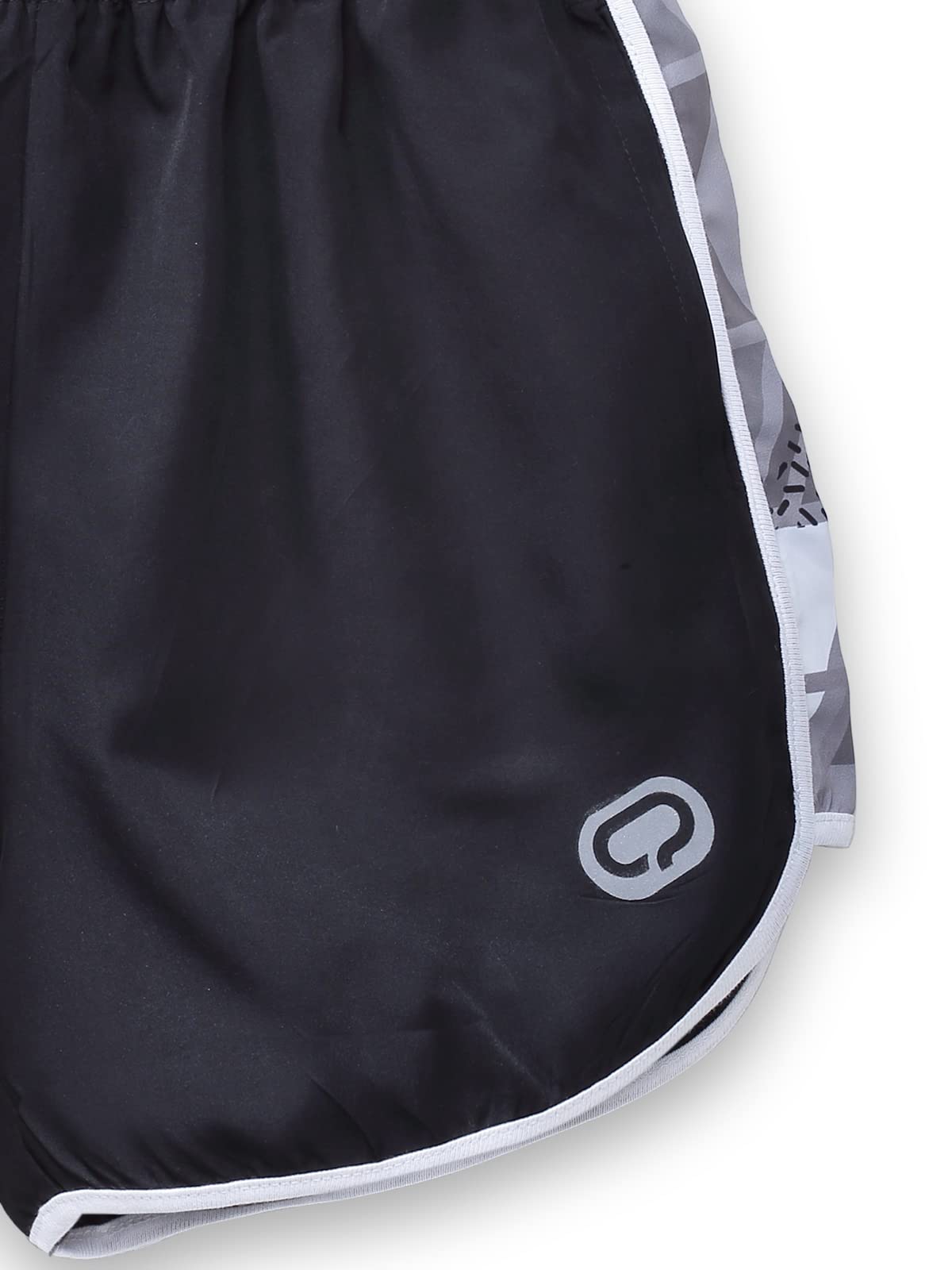Qiddo Sports Girls Shorts, Quick Dry Kids Sportswear, Activewear with Elastic Sports Band (14-15 Yrs, Black) - Image 5 thumbnail