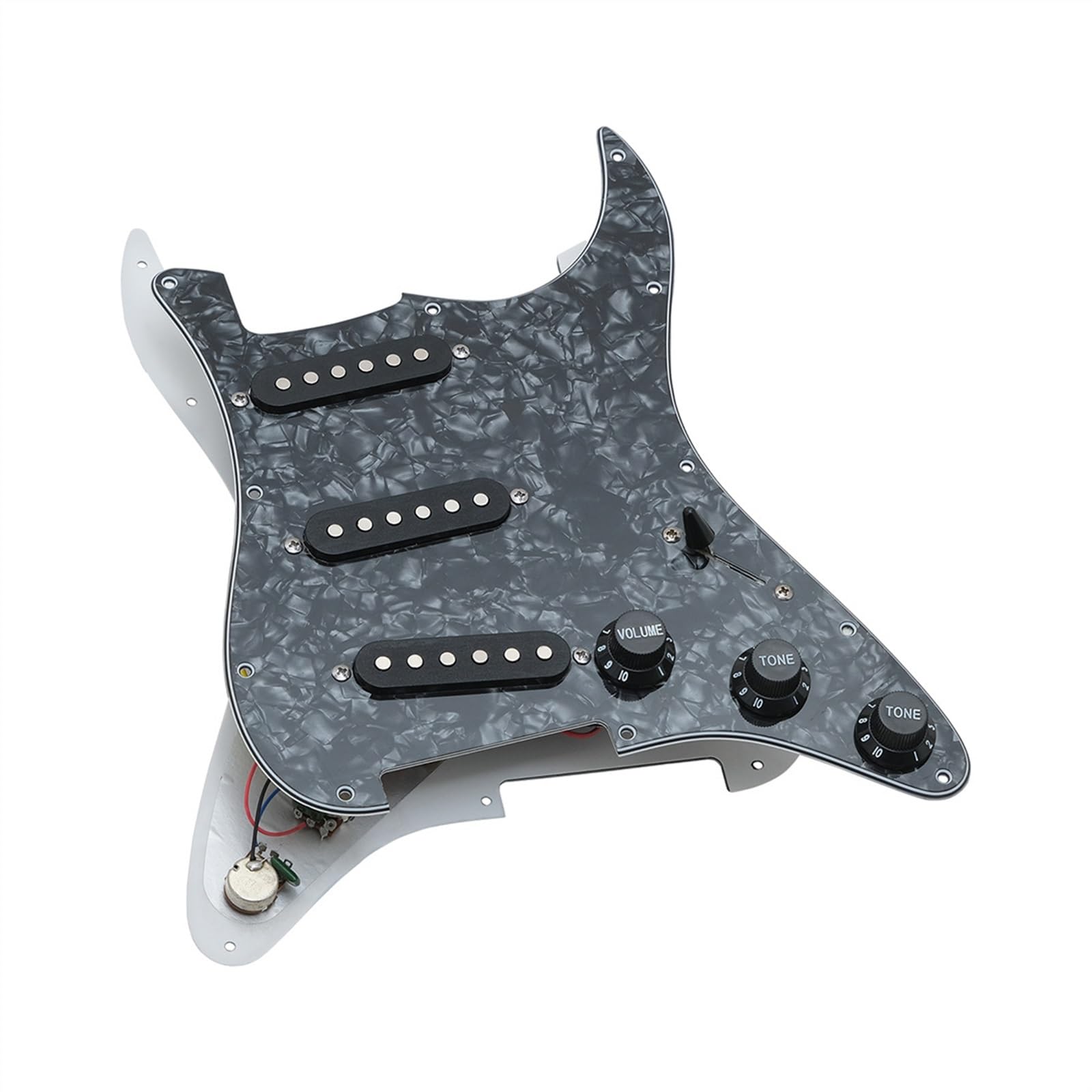 Amazon.co.jp: 配線済みピックアップ ピックガード ST/SQ エレキ