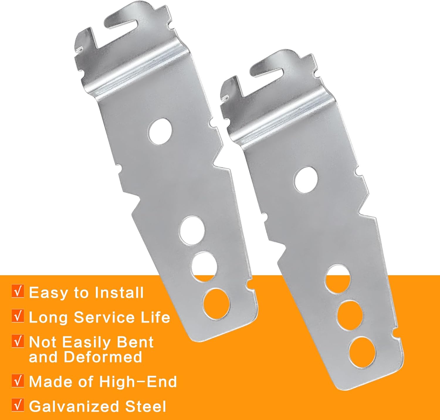 60 Pack 8269145 Dishwasher Mounting Bracket with Screws, Fit for Whirlpool KitchenAid Dishwashers, Replaces 8269145 WP8269145 WP8269145VP