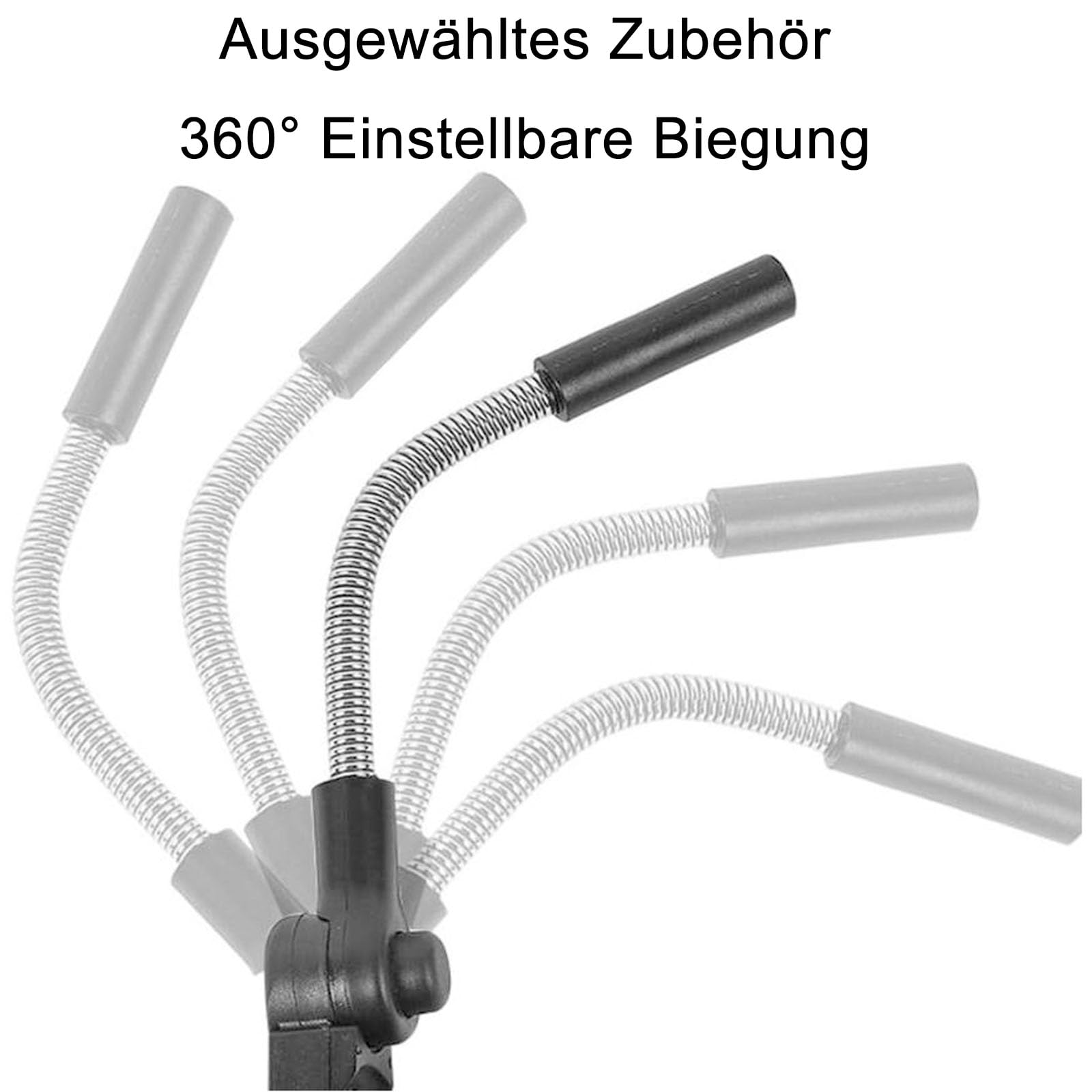 Sonnenschirm Kinderwagen, Kinderwagen Sonnenschirm mit Schirm-Clip-Befestigungsgerät, 360 Grad Verstellbar, UV-Schutz, Universal Kinderwagenschirm Sonnenschirm (Schwarz) (Schwarz 1)