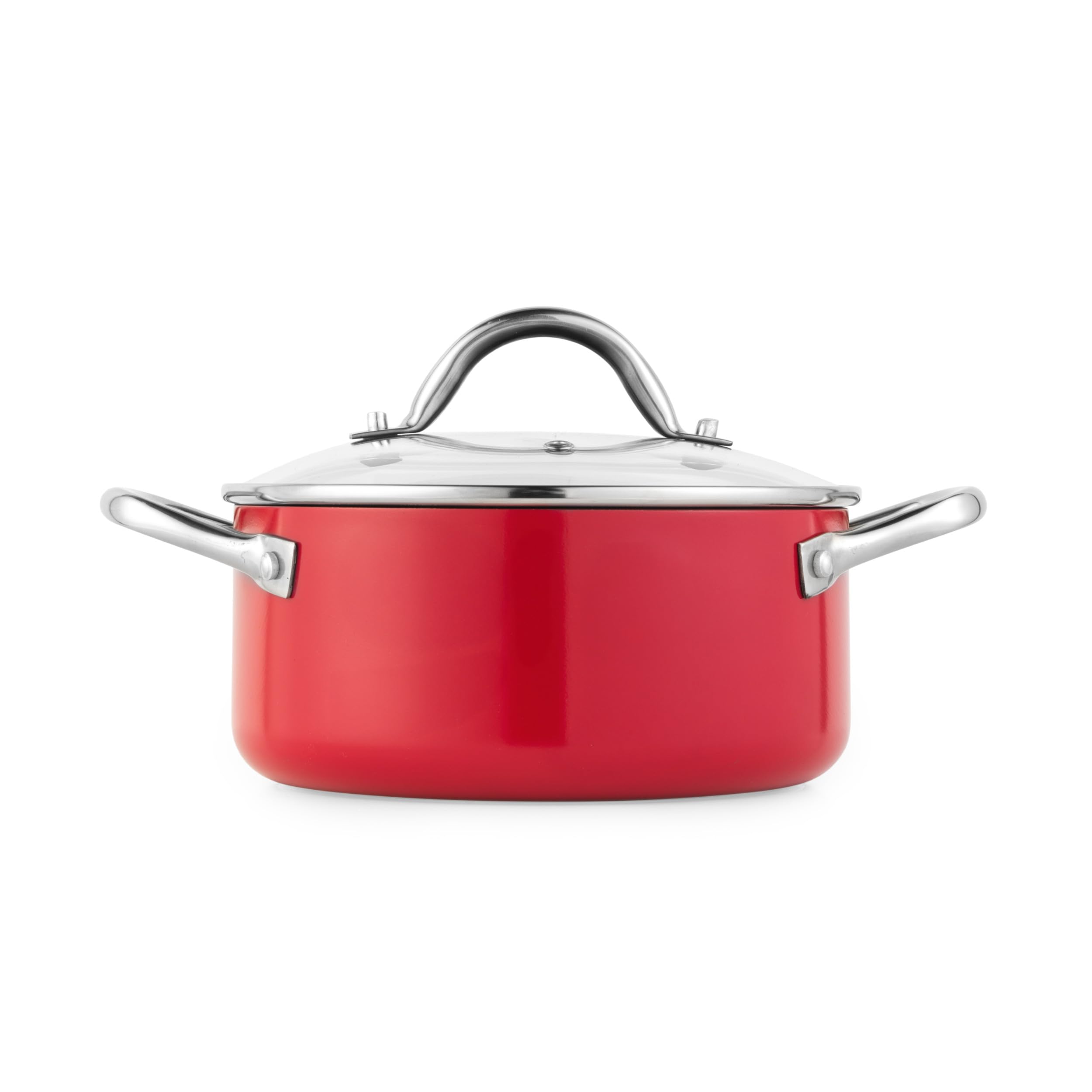 Russell Hobbs Riviera Kochgeschirr-Set, 4-teilig, Keramik-Antihaft | Pressaluminium, PFAS-freie Keramikbeschichtung, induktionsgeeignet, ofenfest bis 220 °C, 24 cm Pfanne, 16 cm Topf, 20/24