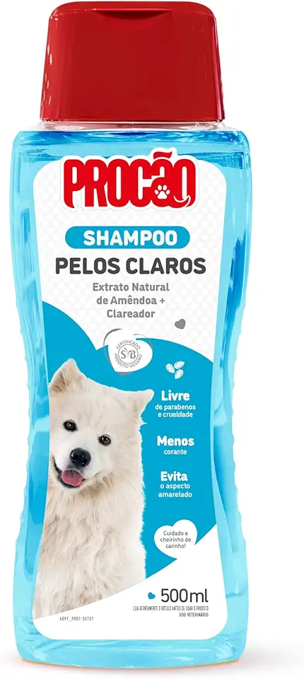 PROCÃO Shampoo Pelos Claros para cães e gatos 500 ml