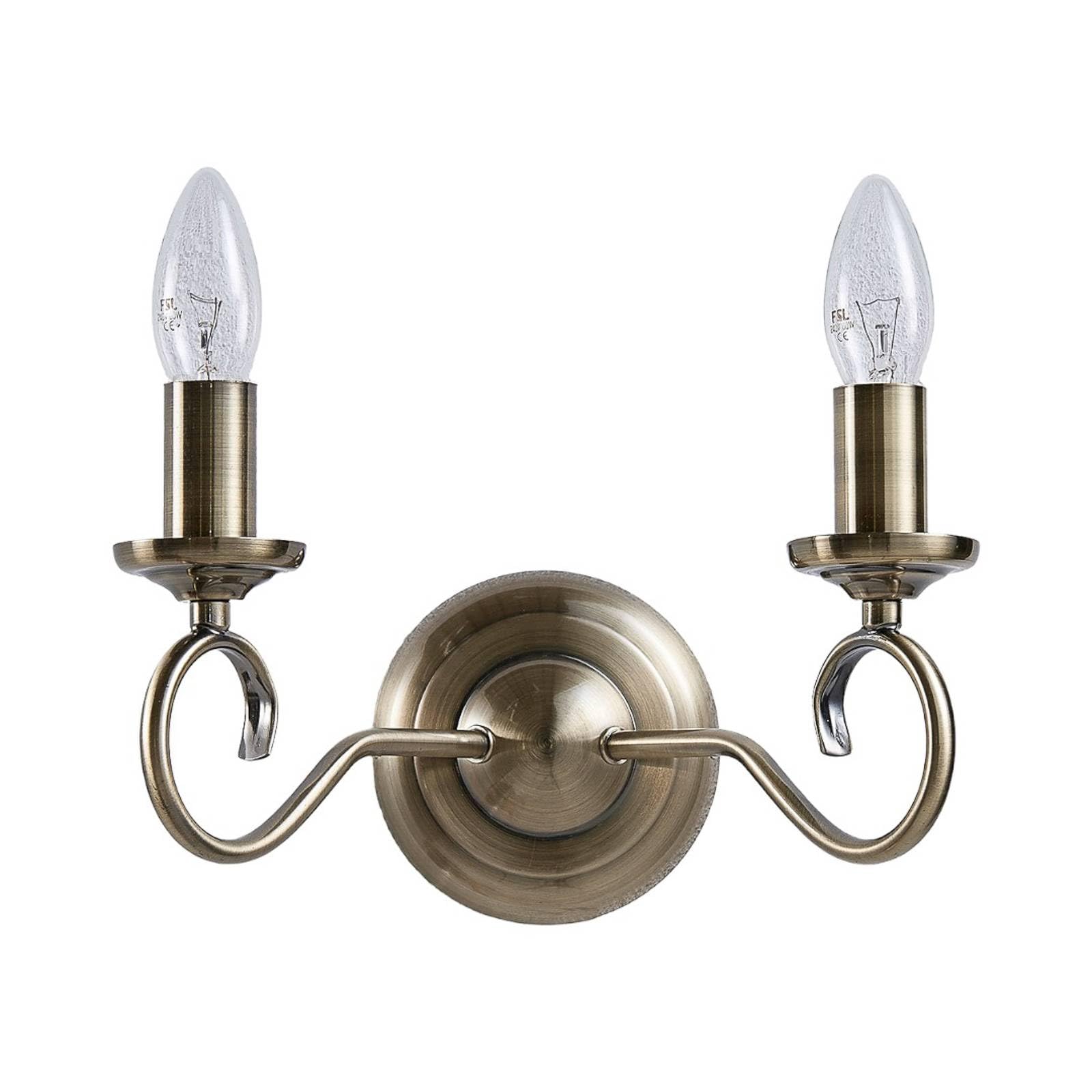 Lindby Wandleuchte Finnick – Bronze, Textilschirm, 1-flammig E14, 33,5 Cm Hoch, Für Wohnzimmer & Schlafzimmer