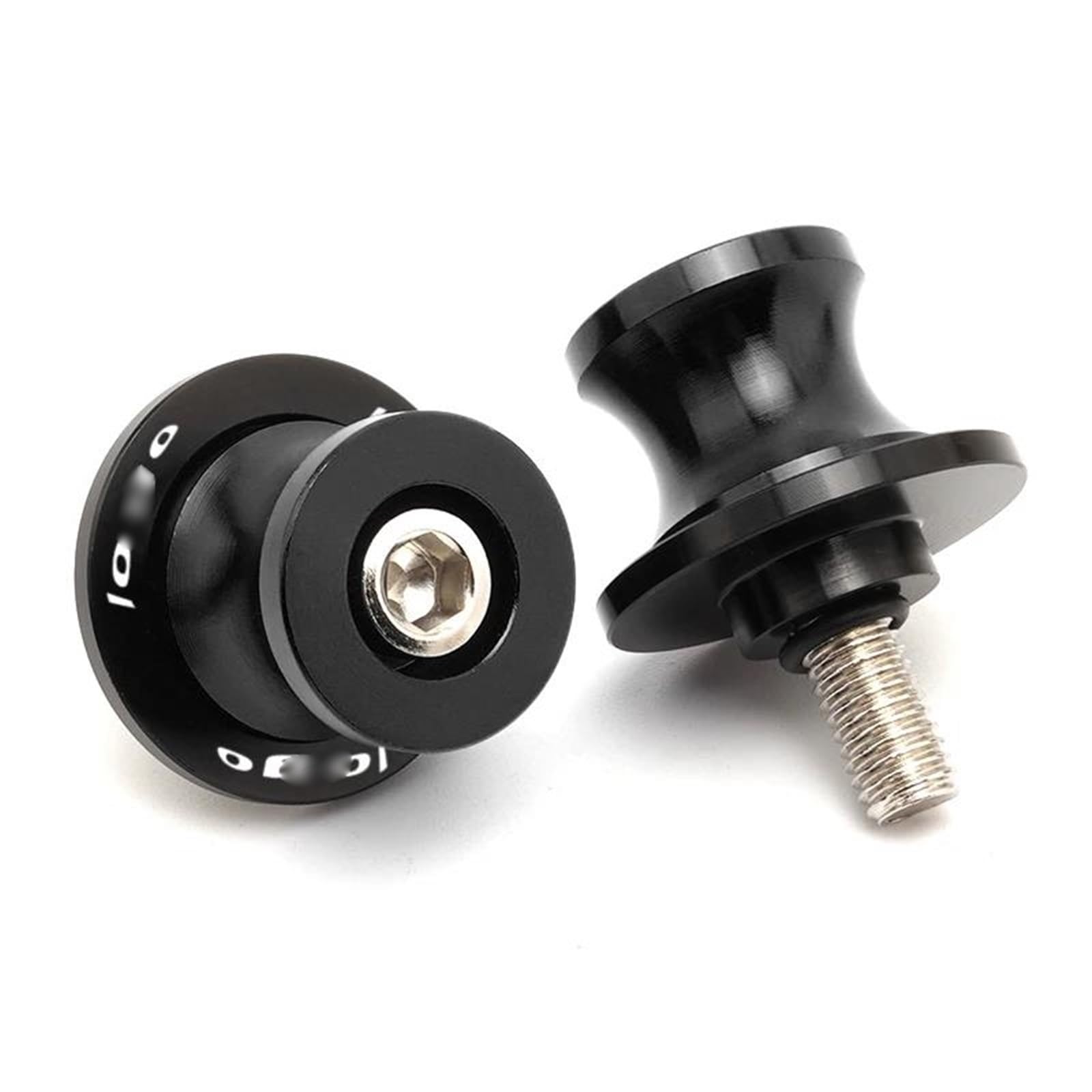 Bobines de bras oscillant pour Suzuki GSXR vis de support et curseur de protection noir