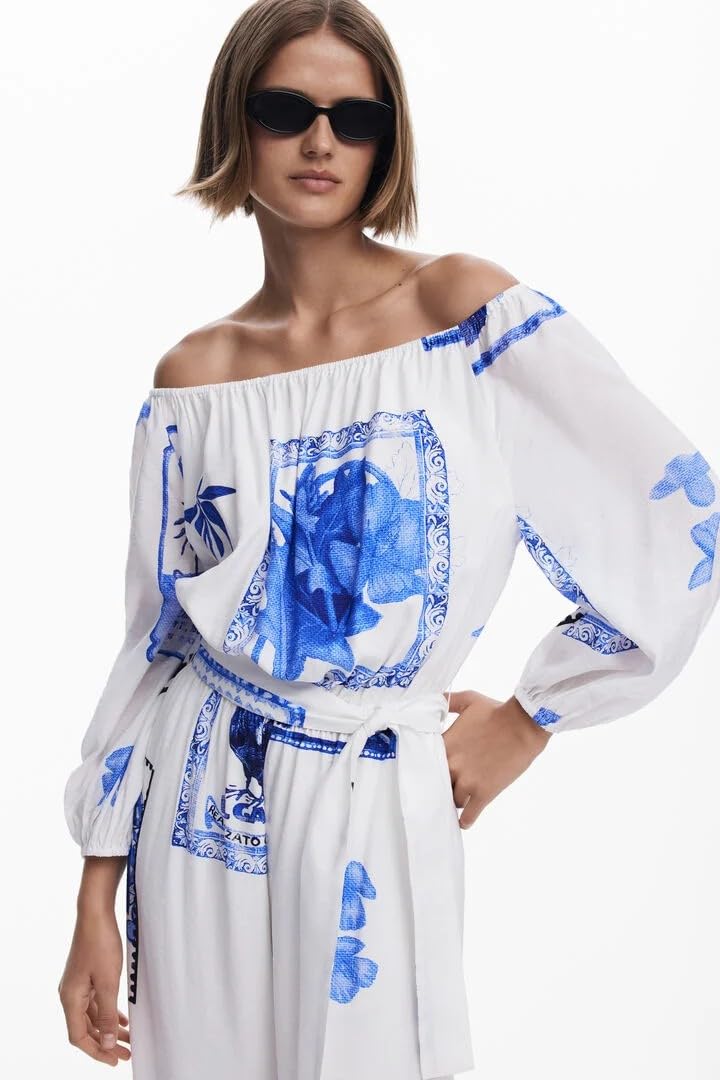 Desigual Dżinsy Jumpsuit_Tamiza damskie, biała, M