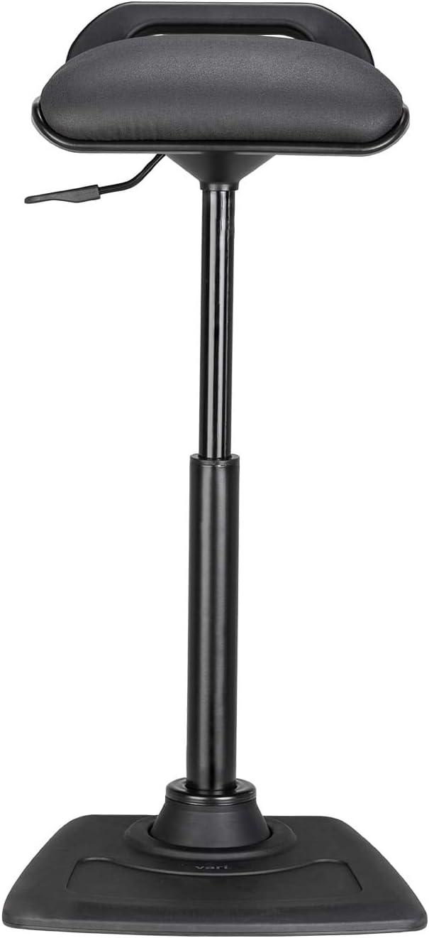 Vari Active Seat Basic - Adjustable Ergonomic Standing Desk Chair - Compact Wobble Perch Stool - Dynamic Range of Movement - No Assembly Required