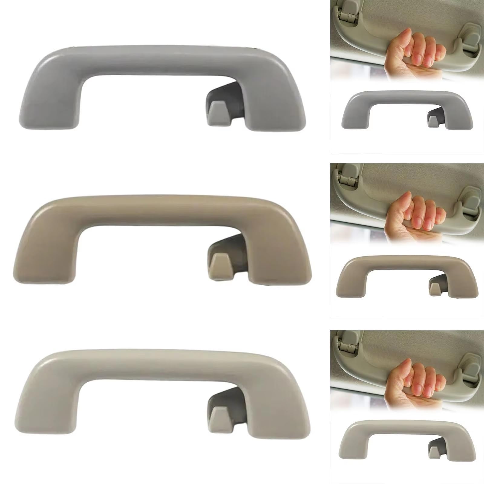 Generico Maniglia Trazione Tetto Compatibile con Toyota per Aruis 2007-2012 3 Pz Interno Tetto Soffitto Maniglia Parti di Ricambio Accessori 74610-52020
