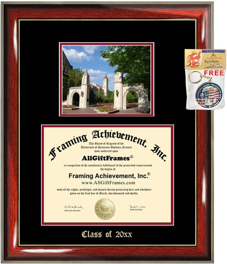 Diploma Frame Big Indiana University IU Bloomington
