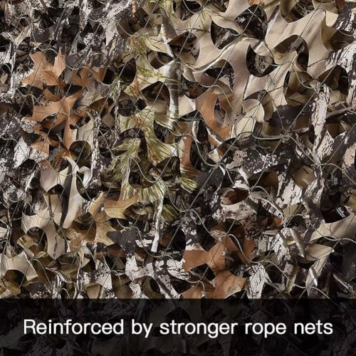 Image of LOOGU Custom Woodland Camo Netting Camping Military Hunting Camouflage Net 6.5 x 10ft, 6.5 x 26ft, 10 x 10ft, 10 x 13ft, 10 x 16.5ft, 13 x 16.5ft, 16.5 x 20ft, 20 x 20ft