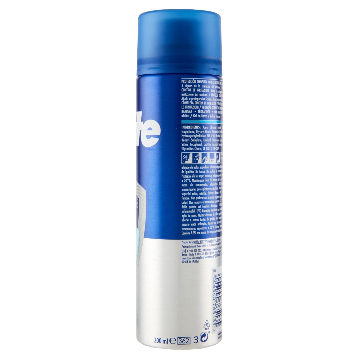 GILLETTE Gel Series Hidratante 200Ml per la beauty routine quotidiana, per benessere e cura quotidiana, 200ml