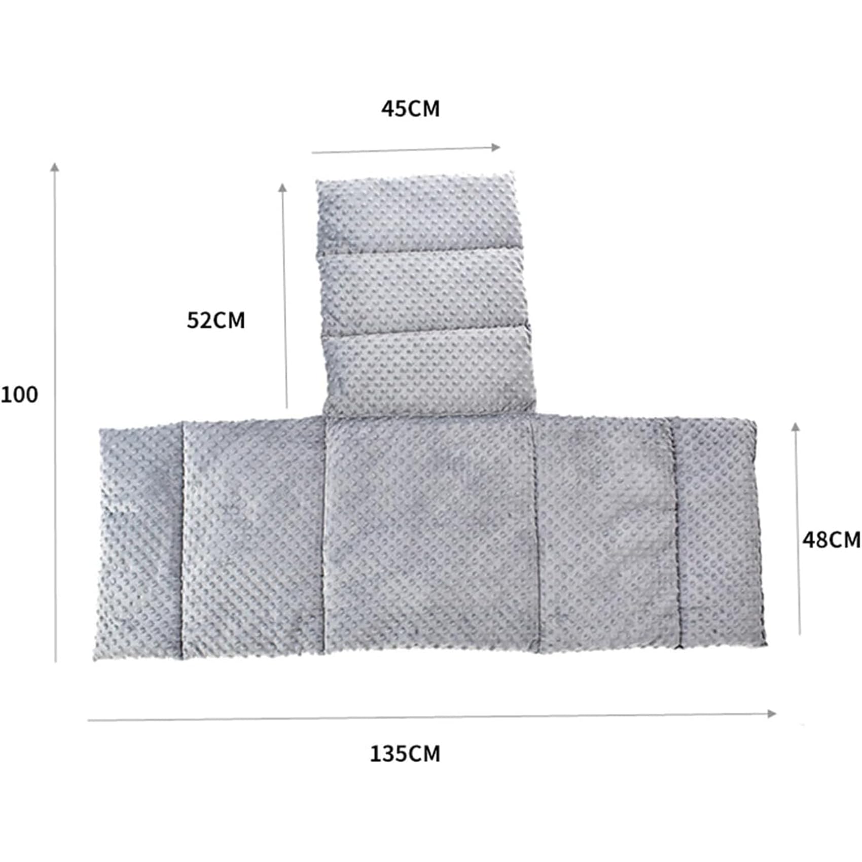DJFOG Cojín Antiescaras para Silla de Ruedas, Cojín para Silla de Ruedas con Respaldo, Cojín Ergonómico para Asiento, Cojín para Silla de Ruedas para Adultos