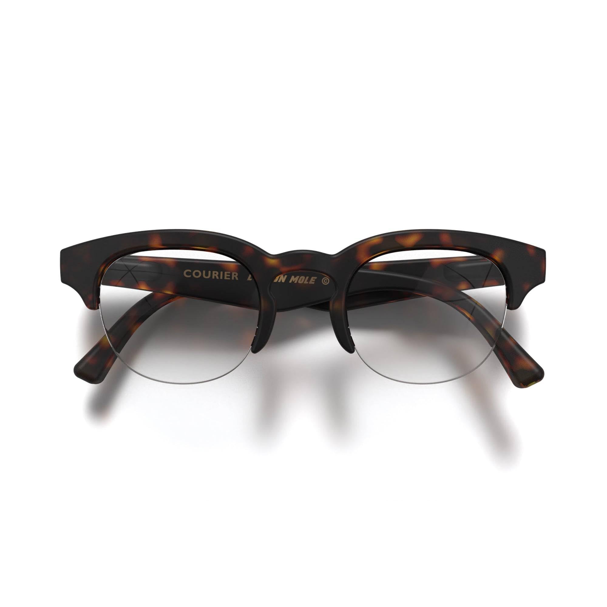 LONDON MOLE® Courier reading glasses | Modern vintage browline readers | Men’s Women’s Unisex | Spring hinges