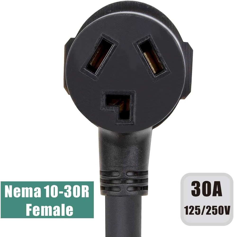 Chеареѕt 🛒 25FT Long 30Amp 3 Prong 30Amp Dryer Extension Cord, Nema 10-30 Extension Cord, Heavy Duty 10-30P to 10-30R Extension Cord 30A 125V/250V 7500W