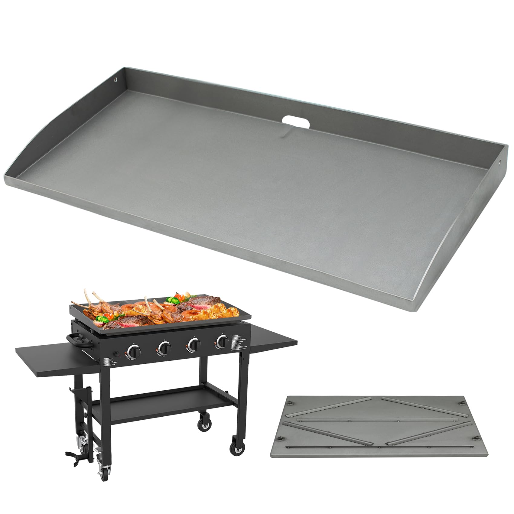 safbbcue 36 inch griddle replacement top for blackstone 36" 4 burner griddle grill, blackstone 36 inch grill 1554 1565 1841 2149 1836 1984 replacement top, heavy-duty steel