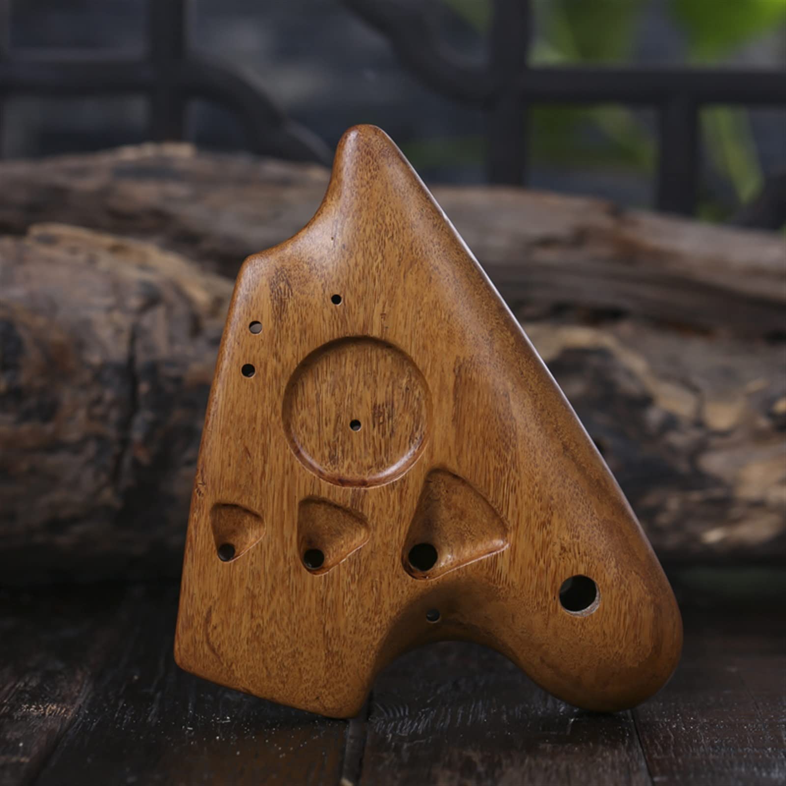 Ocarina étudiant Ocarina Trois Tubes AC Ocarina Bois Ocarina 3 Tubes Double Tube Alto C-Tone Ocarina