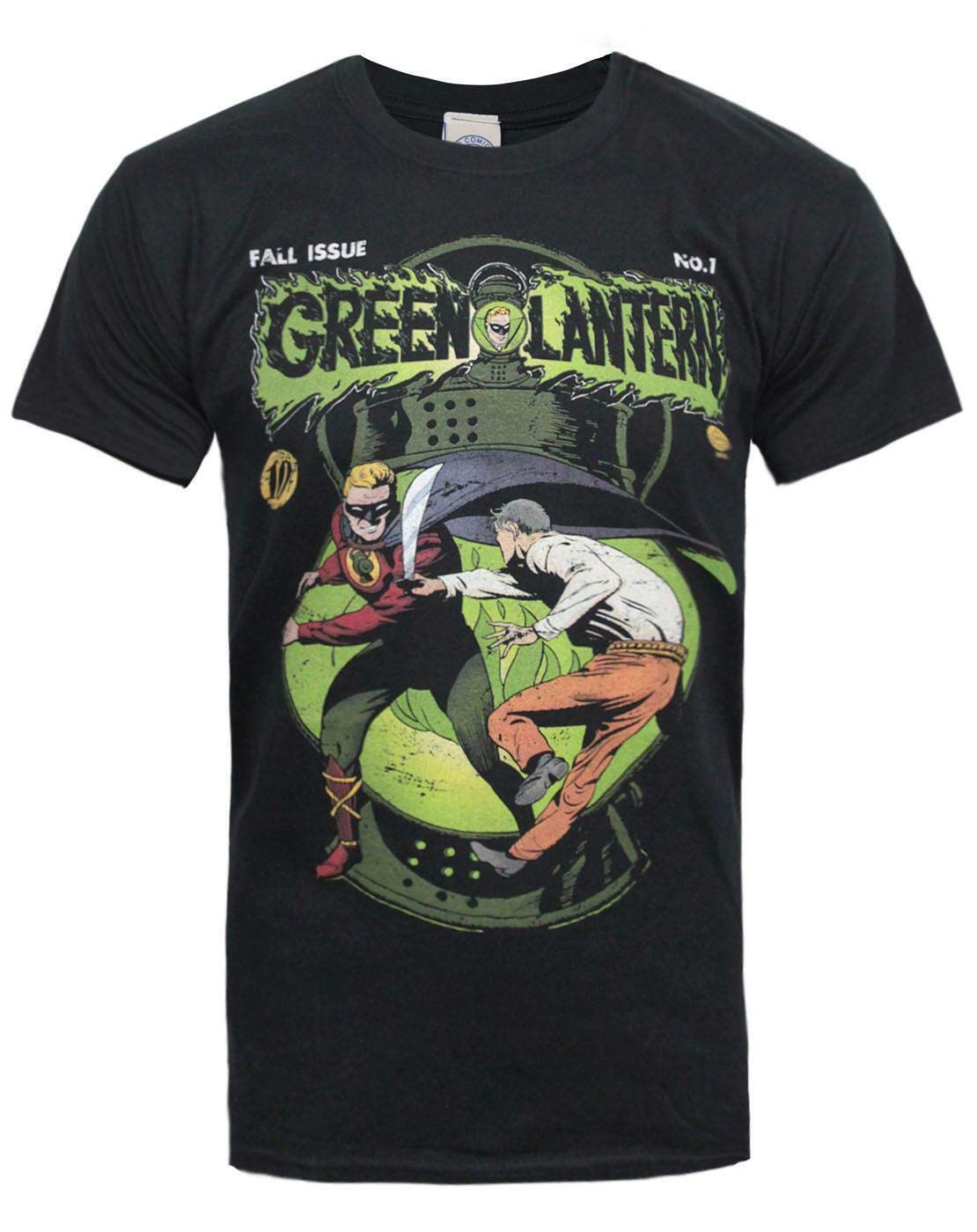 Green Lantern Comic Men's T-Shirt Black