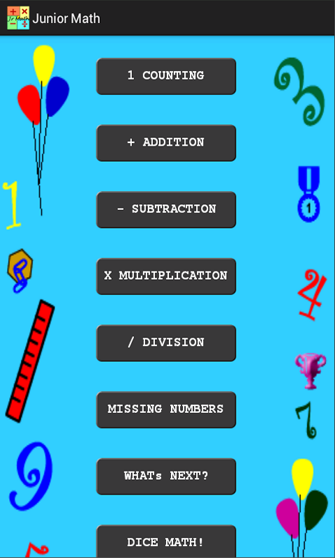 Junior Math App Junior Math For Kids - App on Amazon Appstore