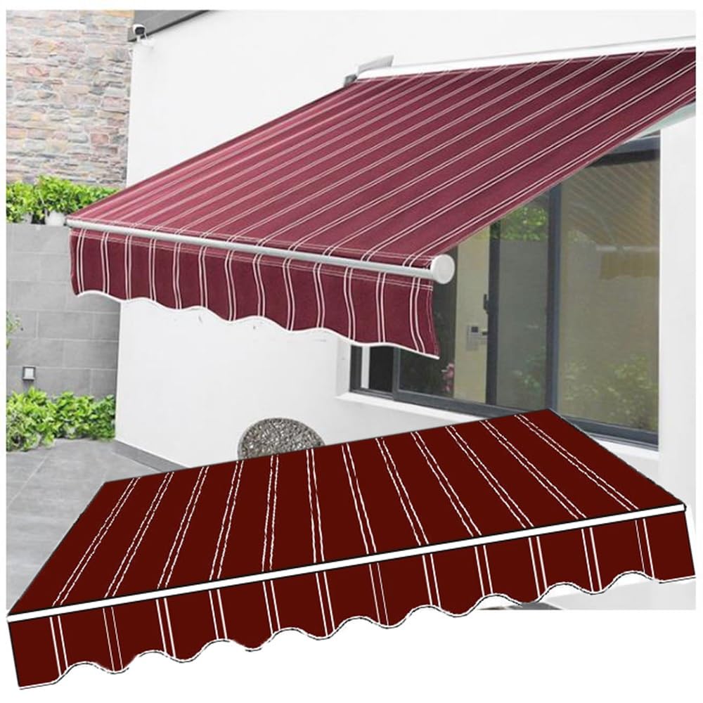 Ausziehbare Terrassenmarkise, 4 m x 2,5 m, strapazierfähiges Polyester-Vordach für elektrische/manuelle Markisen, 3 x 2 m, wetterbeständiger 