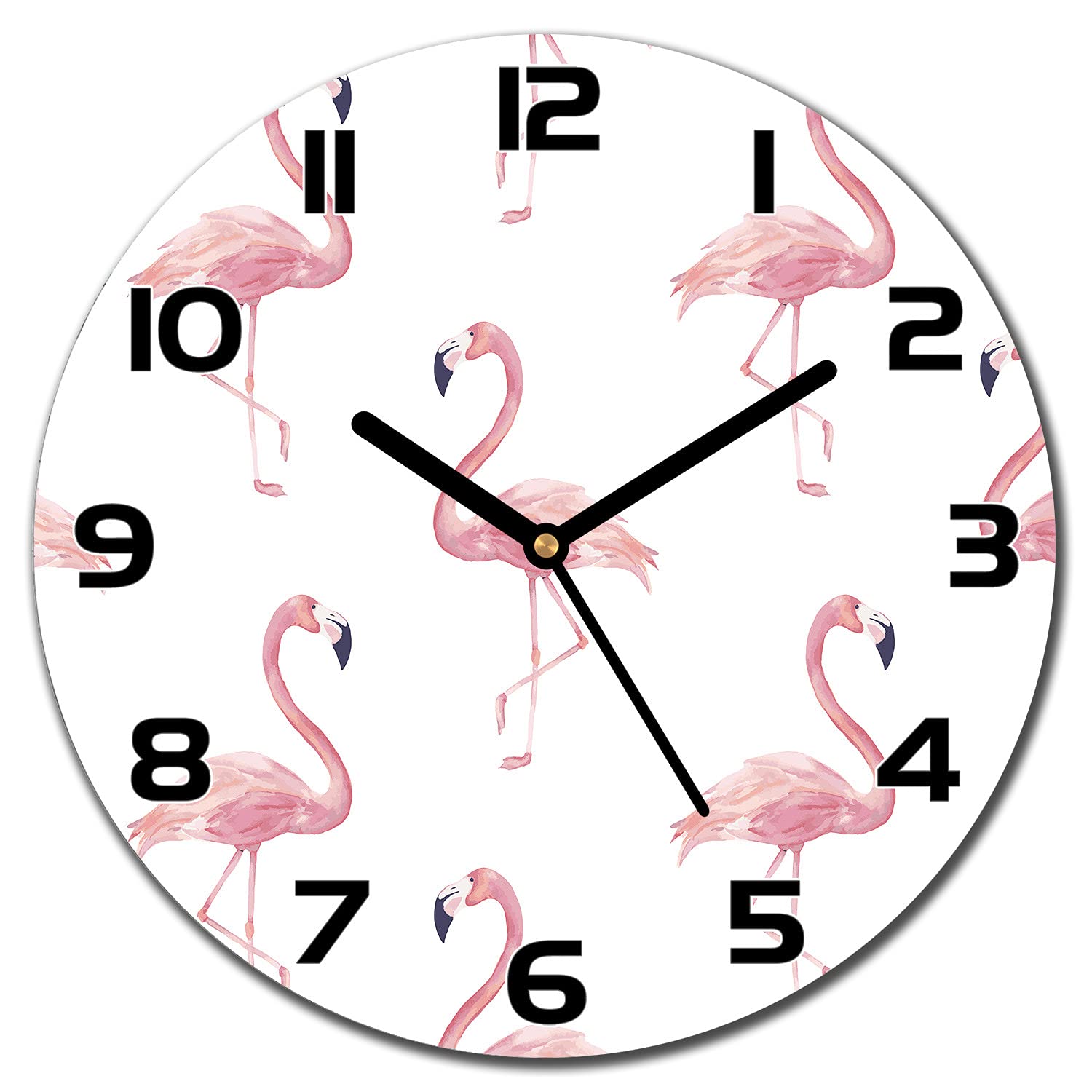 Horloge en verre de 30 cm Coloray pour illuminer le design de votre salon moderne