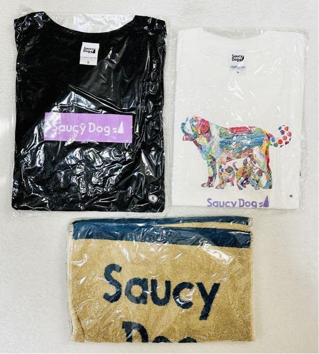 Saucy Dog Tシャツ&タオル　セット Amazon.co.jp: Saucy Dog 3点セット Tシャツ2枚タオル1枚