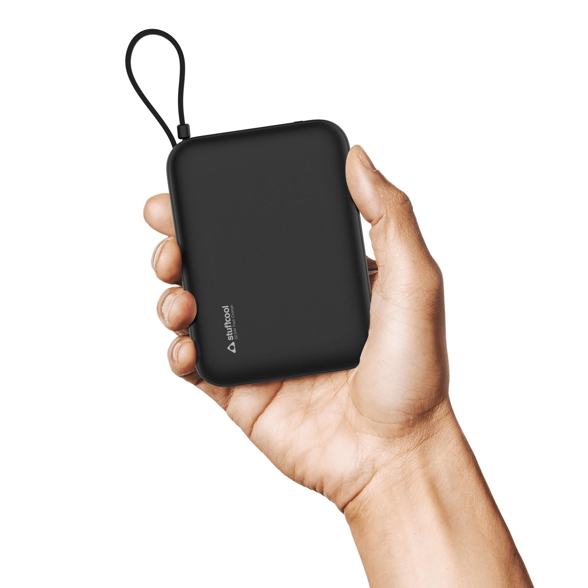 Stuffcool Maverick Mini 20,000mAh Powerbank with 20W Built-in Lightning & Type-C Cables, 22.5W USB-A Fast Charging for iPhone, Samsung, Pixel, OnePlus, Oppo & Realme-picture-5