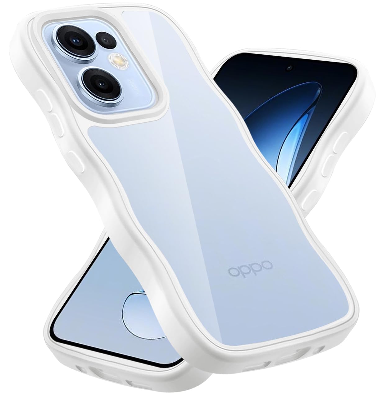 Amazon.co.jp: クリア OPPO Reno13 A ケース かわいい 波状フレーム