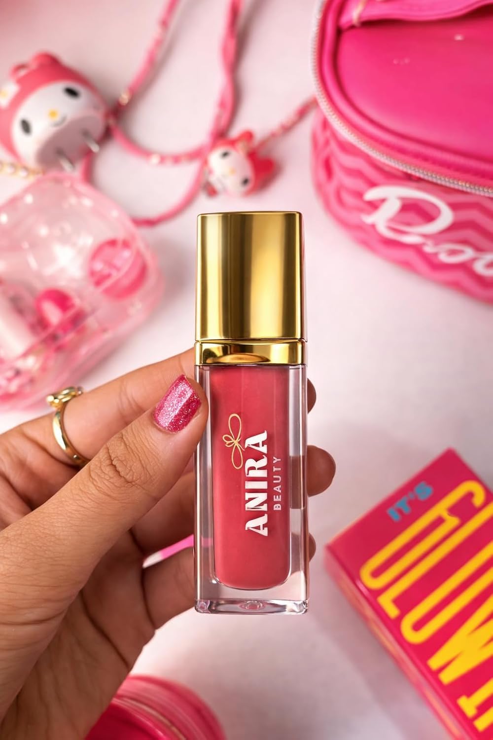 Creamy Lip Gloss | Long Lasting Hydrating Liquid Lip Gloss | Lightweight Non-Sticky High Shine Lip Color for Women (Rosy Pink, 5 ml)-image-17