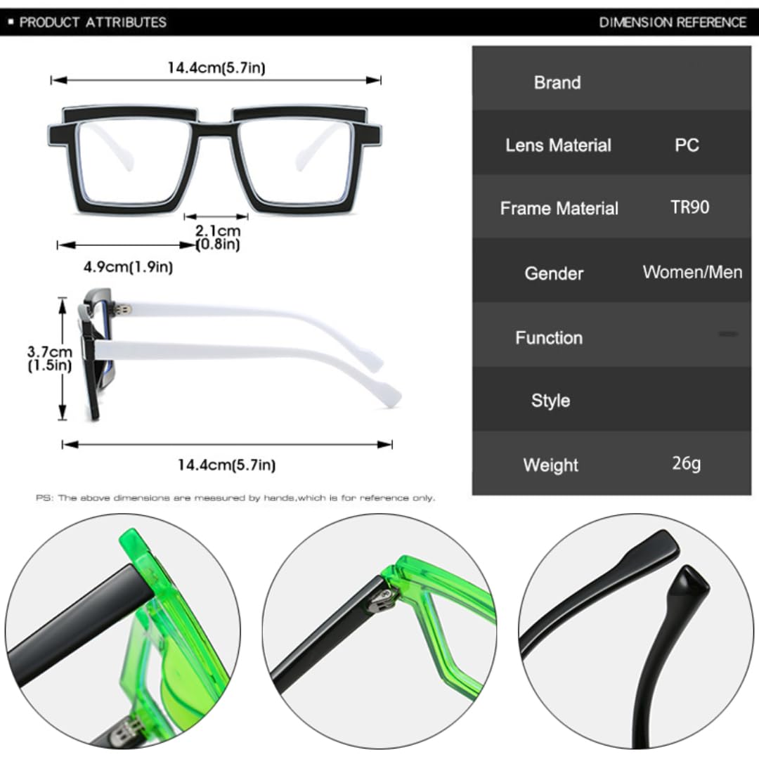 Gafas de sol de color retro para mujer, montura de gafas de moda para hombre