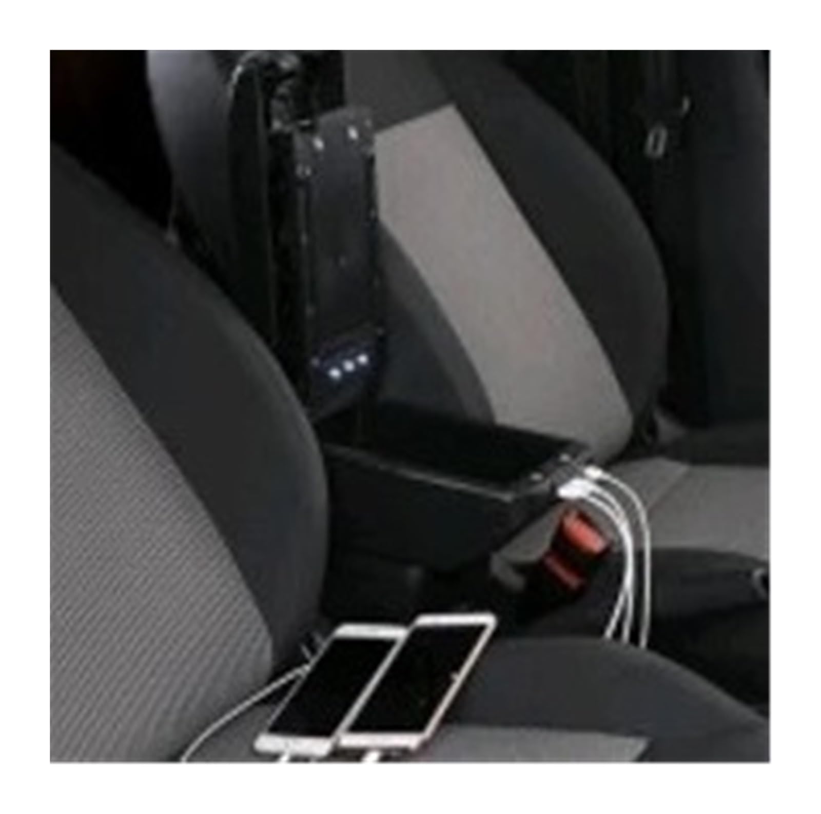Armrest Storage Box For VW For Polo Armrest Box Central Store Content Storage Center Console With Cup Holder Ashtray USB
