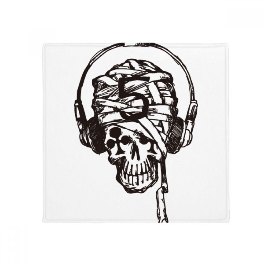 Tapis de sol skull musique pour embellir votre entrée de cuisine ou salle de bain moderne